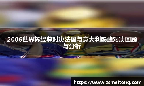 2006世界杯经典对决法国与意大利巅峰对决回顾与分析